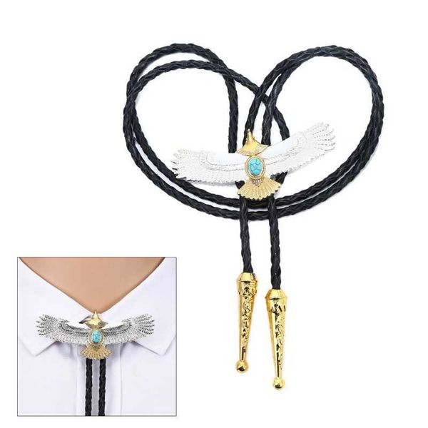 Bolo Cravates Alliage Bolo Cravate pour Hommes Bolo Cravate Cravate Collier Pendentifs Western Collier pour Ados Cowboy Rodéos Drop Shipping HKD230719