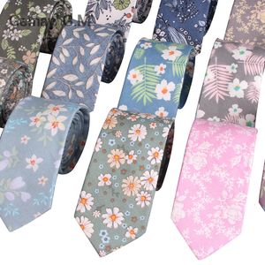 Bolo cravates coton pour hommes mode casual imprimé floral cravates Corbatas maigre hommes cravate costumes cou fête de mariage Gravata 230829
