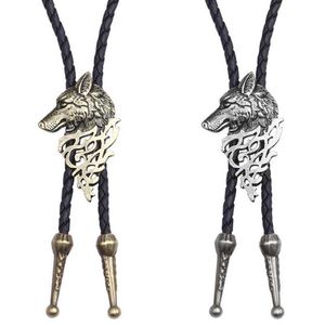 Bolo Ties Wolf Shoestring Stropdas Bolo Tie Cowboy Wolf Stropdas Western Ketting DXAA HKD230719