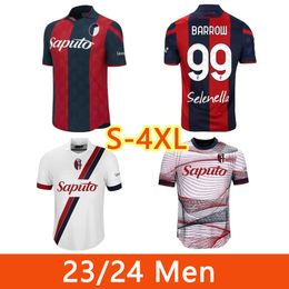 Bologna Soccer Jerseys 2023/2024 Home and Away Jersey Zirkzee Ferguson Beukema Kristiansen Orsolini Posch Player -versie