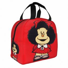 Bolsas de Almuerzo C Aislamiento de Mafalda, Bolsa Enfriadora, Ctenedor de Comida Quino Argentina, Caja Almuerzo Dibujos Animados, Alta Capa M1H3 #