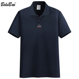 Bolubao Brand Men Cotton Polo Shirts Summer maschile per maschi a maniche corte