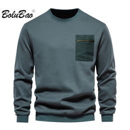 BOLUBAO extérieur décontracté sweat à capuche hommes pur coton chaud laine d'agneau haut haute qualité Design 240112