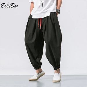 BOLUBAO printemps hommes sarouel en vrac chinois lin surpoids pantalons de survêtement de haute qualité décontracté marque surdimensionné pantalon mâle 240320