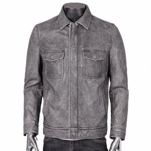 Bomber Mans vestes en peau de vache automne hiver en cuir véritable hommes Avirex veste en cuir véritable manteau aviateur homme vêtements d'hiver U467 #