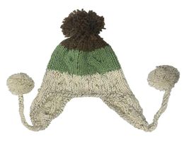 BomHCS Вязаная крючком шапка ручной работы с помпоном, плетеная зимняя теплая шапка 2208178889369
