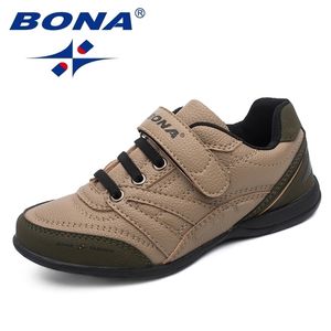 BONA Classics Style Niños Zapatos casuales Hook Loop Boys Shoes Outdoor Walking Jooging Sneakers Cómodos 220805