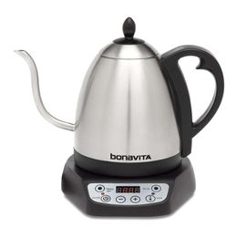 Bouilloire électrique à col de cygne à température variable numérique Bonavita 1L, adaptée au brassage et au thé, contrôle du versement, 6 températures prédéfinies, café ou usage domestique,