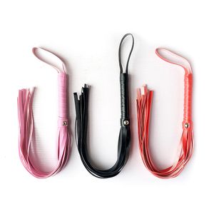 Bondage 45cm fouet en cuir jouets sexuels pour couples adultes jeux d'amour Bdsm fessée esclave jeu de rôle flirtant produits fétichistes érotiques 221130