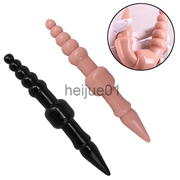 Bondage Anal Plug Gode Double Extrémité Dragon Sex Toys Pour Couples Lesbiennes Adultes Masturbateur Godes Pour Femmes Hommes Gay Butt Plug Anal Perle x0928