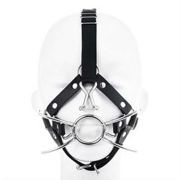 Bondage Metal Gag Spider Forme Anneau En Métal Bouche Gag Bondage Retenue Esclave Fétiche avec crochet de nez SM Sex Toys Pour Femmes Adultes GamesL2403