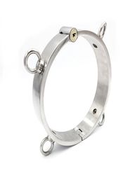 Collier de chien avec serrure à pression en métal, manchettes, manille, retenue d'esclave, anneau de cou, R564146586
