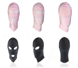 Costume de jeu de rôle de reconstitution de bondage, couvre-chef complet, masque, capuche, bandeau pour les yeux, jouet de jeux sexuels BDSM, R657904609