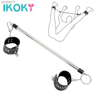 Bondage Set Spreader Bar Pols Been Enkel s Handen Voor Sex Machine Vrouwen Volwassen Paar Spelletjes Gereedschap Erotische Speeltjes Product Winkel L230518