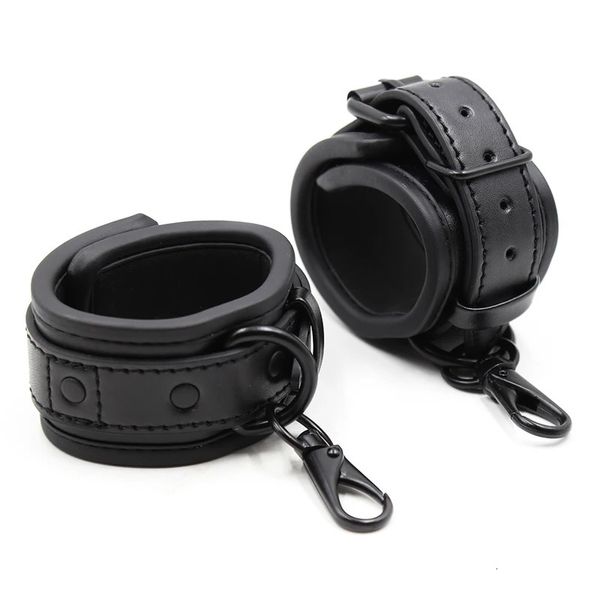 Bondage Sexy Menottes en cuir réglables pour jouets sexuels pour femmes Couples Bdsm Bondage Contraintes Esclave Cheville Manchette Jouets pour adultes 231121