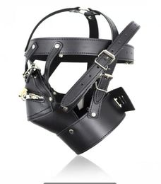 bondage sexy nieuwe partij lederen gimp speelgoed hoofd harnas kap masker bondage fetish halloween r1721126106