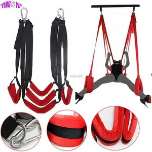 Bondage Soft Sex Swing Sillas Muebles Fetish BDSM Bondage Love Juegos para adultos Columpios de puertas colgantes Juguetes sexuales eróticos para parejas Mujeres Hombres L2403