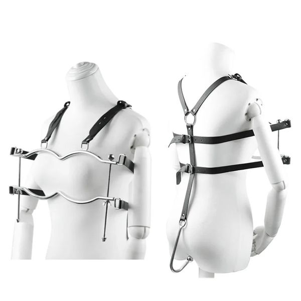 Bondage en acier inoxydable ceinture réglable pinces à mamelon pinces à mamelon femelle esclave métal sein bondage contraintes fétiche sex toy femme 231027