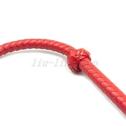 Bondage Weven Lange Whip Lovers Foreplay Game Slave Restraft Cosplay Riding Crop Toy