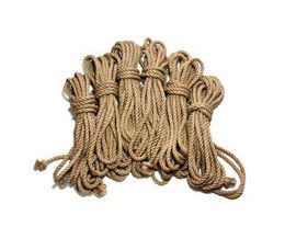 Bondages 100% JUTE BONDAGE 10M Touw BDSM Gear Adult Sex Toy Handcuffs Speelgoed Slaven Games Bindend 33FT ROLF 1122