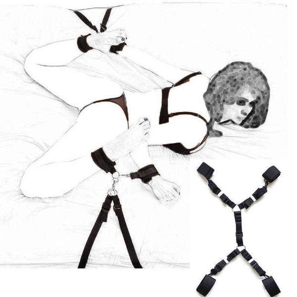 Bondages BDSM sexo esposas correa pierna esparcidor adulto divertido porno cama muebles productos para parejas mujer fantasía erótica esclava mujeres 1122