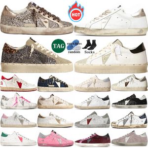 Designer Golden Luxury Casual Sneakers Mens Mens Women Platform Italie Brand Dirty Old Vintage Men Locs Outdoor Sports Shoes Trainers Jogging 35-45