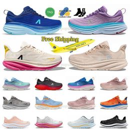 Livraison Gratuite Bondi 8 Kawana Chaussures De Course Carbon X Clifton 9 Personnes Ciel Côtier Vibrant Orange Mauve Pâle Pêche Fouet Mach Rouge Nuage Harbour Brume Sneaker Hommes Femmes