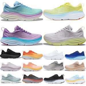 Bondi 8 chaussures de course femmes hommes designer blanc noir Airy Blue Sunlit Ocean Chalk Violet Shark Grey baskets hommes femmes baskets de sports de plein air