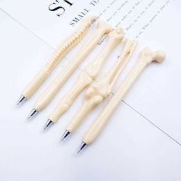 Bone Creative Ballpoint Pen avec 5 formes Halloween Funny Gift Advertising imprimable