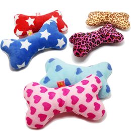 Os chien jouet animal de compagnie résistant aux morsures en peluche chiot jouet grinçant son grinçant jouet drôle pour chiens molaire jouets à mâcher accessoires pour chiens