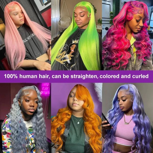 Bone raide perruque 13x4 13x6 Lace Frontal Human Hair Wigs Transparent en dentelle Cheveux avant Cheveux indiens pour les femmes noires en vente Jarin