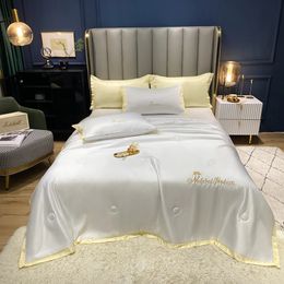 Bonenjoy zomer dunne quilt dekbed zacht airconditioner dekbed coole zijdeachtige spread edredon luxe quiltpillowcase nodig bestelling 240409