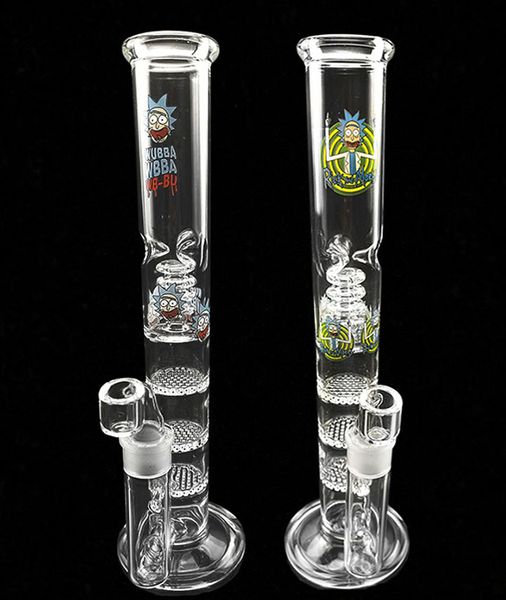 Bong Birdcage Perc High 12.5inch Pipe À Fumer 3 Couche Filtre Nid D'abeille Percolateur Bongs Verre Bubbler Pipe À Eau 18.8MM joint cheechshop