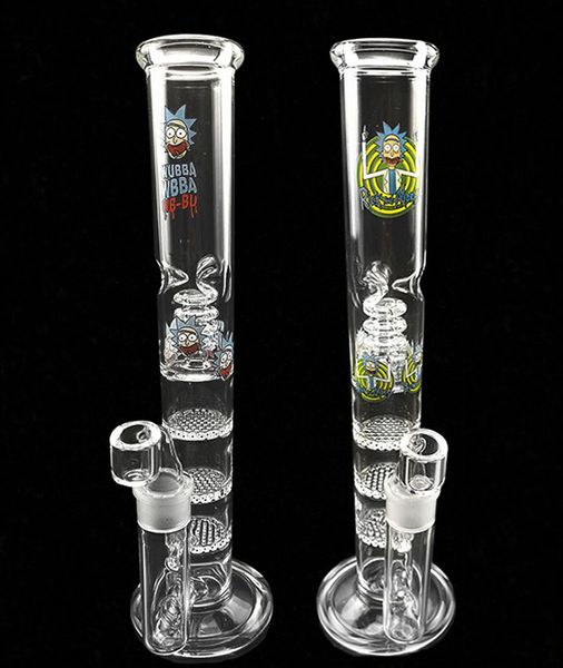 Bong Birdcage Perc High 12.5inch Pipe À Fumer 3 Couche Filtre Nid D'abeille Percolateur Bongs Verre Bubbler Pipe À Eau 18.8MM joint zeusart shop