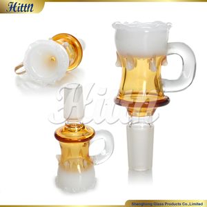 Pieza de tazón de bong 14 mm tazón masculino accesorios para fumar Hookah Tobacco Beer Cup Tup Tobar para pipa de agua de vidrio