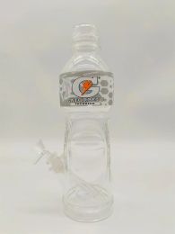 Bong Clear 10 pouces Verre Bong Pipe d'eau Gatorade Bottle Bothing Bong Tobacco Fumer Tube 10 mm bol en tête de gréement Recycler Bubbler Pipes