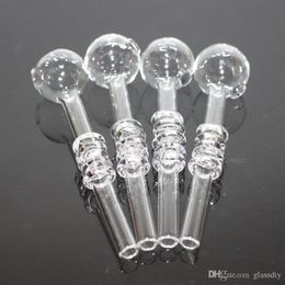 5 Inch Clear Great Pyrex Glass Oil Burner Bong Waterpijpen met verschillend gekleurde balancer om te roken
