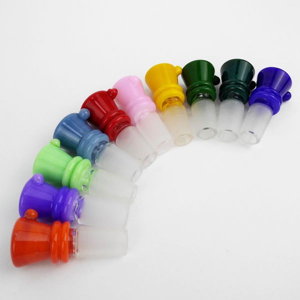 tobogán de tazón de vidrio de vidrio tazón de vidrio para bongs coloreados de 14 mm de color tobogán