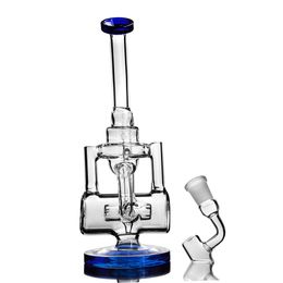 DAB Rig Bongs Blue Dikke Dikke Pijp Glas Recycler Olie Rigs Pijpen met 14 mm Verslag Green Cake Hookah voor roken Bubbler