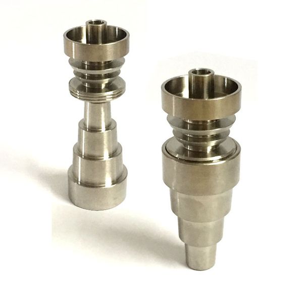 Conjunto de herramientas Bong 10/14/18 mm macho hembra Gr2 Titanium Nail Carb Cap Dabber dab rig tarro de silicona para tubos de agua para fumar vidrio