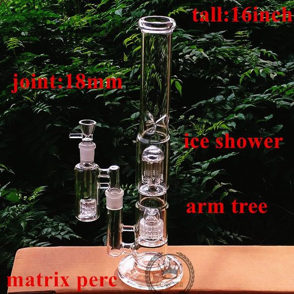 Bong conduite d'eau narguilé dab plate-forme pétrolière plates-formes pétrolières bongs en verre recycleur nouveau diamant avec clou de quartz