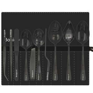 Bonigour culinaire set 11-delig professioneel chef-kok gereedschap pro kit keukengerei modernistische keuken food art roestvrij staal |Zwart