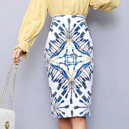 Bonjean-Falda de tubo para mujer, faldas ajustadas de cintura alta con estampado de dibujos animados, Falda femenina japonesa de talla grande de verano