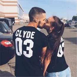 Bonnie Clyde 03 grappige letsers paar shirs zomer mode zwart whie vrouwen shir coon shor mouw camisesas mujer 210517