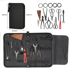 Bonsai Pruning Tool Set Shear Garden Extensive Cutter Carbon Steel Scissors Kit with Nylon Case for Home Garden Pruning Tools