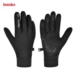 BOODUN automne hiver gants hommes chaud thermique polaire gants écran tactile antidérapant Sport de plein air cyclisme vélo course gants de Ski 231226