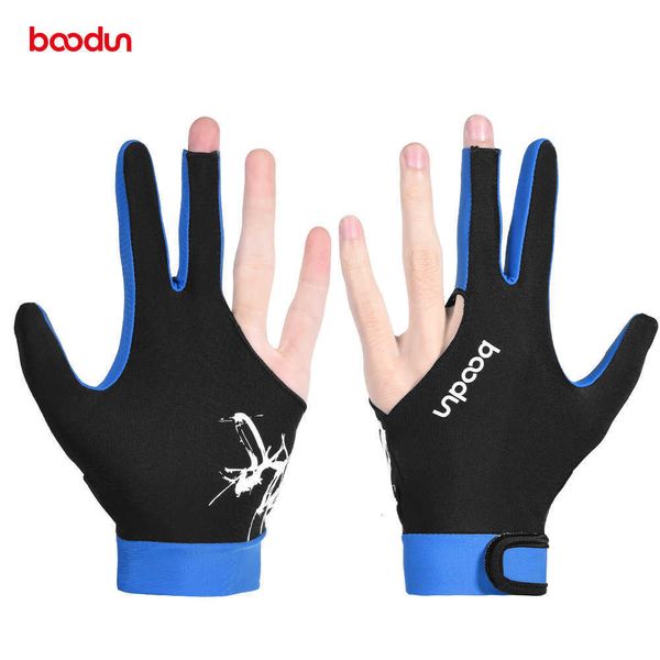 Guantes de billar Boodun / Burton, hombres y mujeres con tres dedos pueden usar tenis de mesa con los dedos desnudos en la mano izquierda derecha