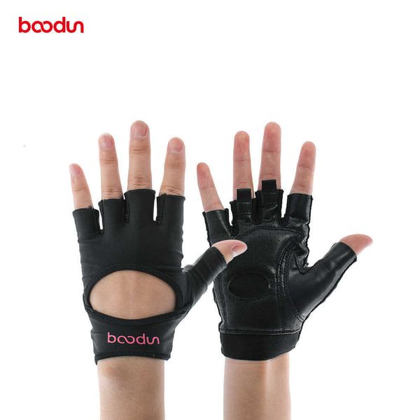 Guantes Boodun/Burton para levantamiento de pesas para mujer, guantes deportivos antideslizantes para Yoga, mancuernas, medio dedo