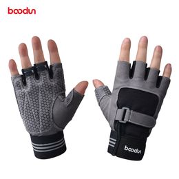 Boodun Hommes Femmes Haltérophilie Gym Gants Crossfit Sports Fitness Handschoenen Entraînement Haltérophilie Gants Haltère Barbell Q0107