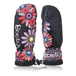 Gants de ski thermiques d'hiver de qualité Boodun gants de snowboard imperméables/résistants au froid hommes/femmes Guantes pour le ski/snowboard1